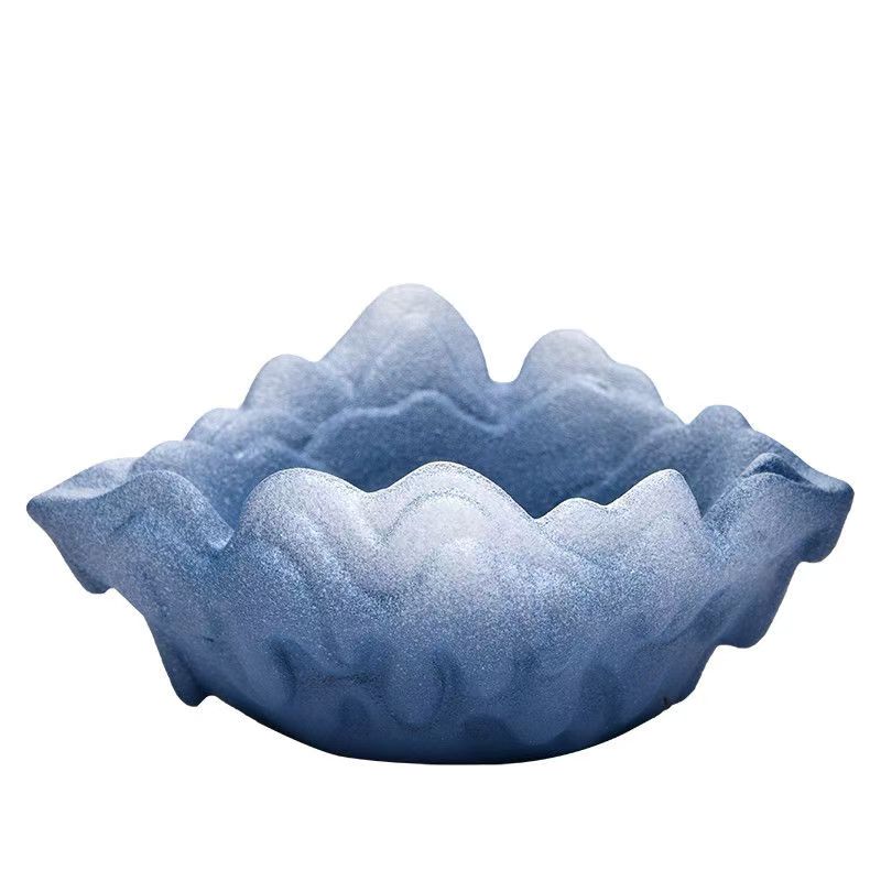 Ceramic ashtray with cover Creative personality trend fly ash bedside home living room