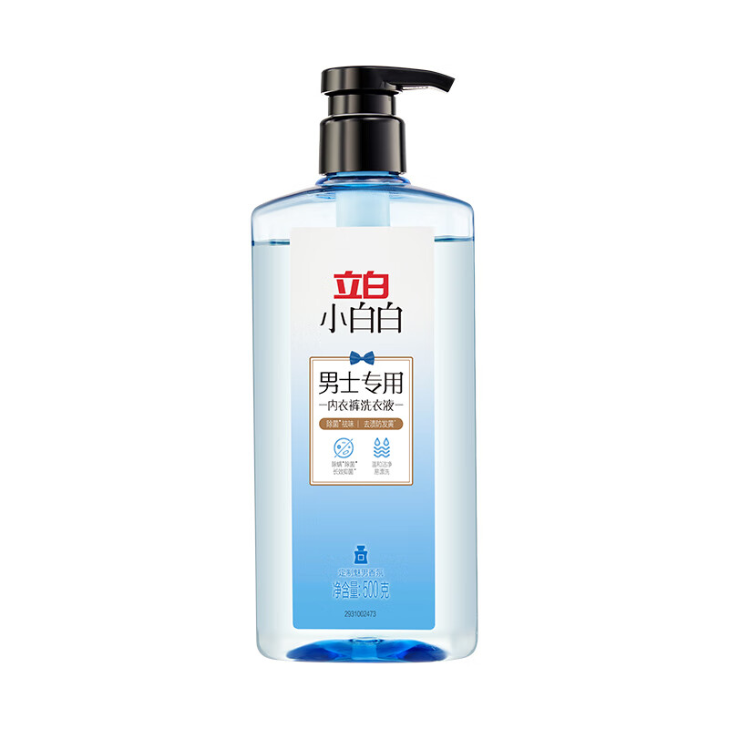 立白小白白男士专用内衣裤洗衣液500g*1瓶