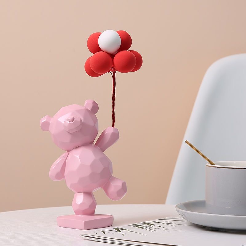 Nordic creative cute bear home wine cabinet living room TV cabinet decoration cure desktop small objects adornment