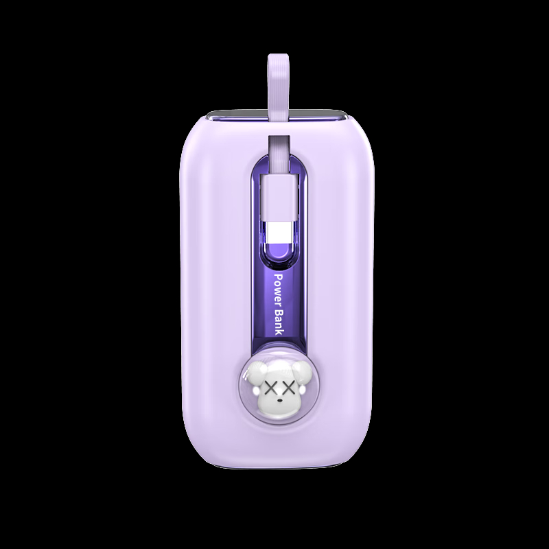 SMEBERT舒曼CK03 超级快充22.5W自带线充电款新款小巧便携10000毫安时大容量 可上飞机-自带双线