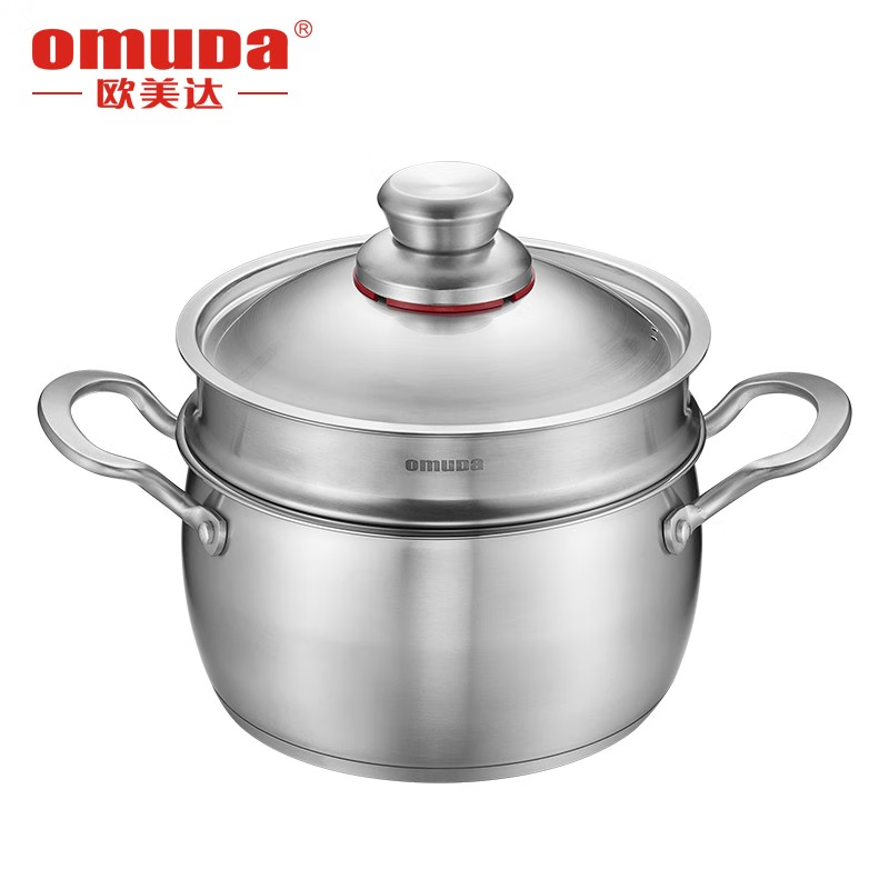 欧美达（omuDa） 欧美达不锈钢奶锅不粘家用泡面热牛奶小煮汤锅电磁炉通用宝宝锅 20cm