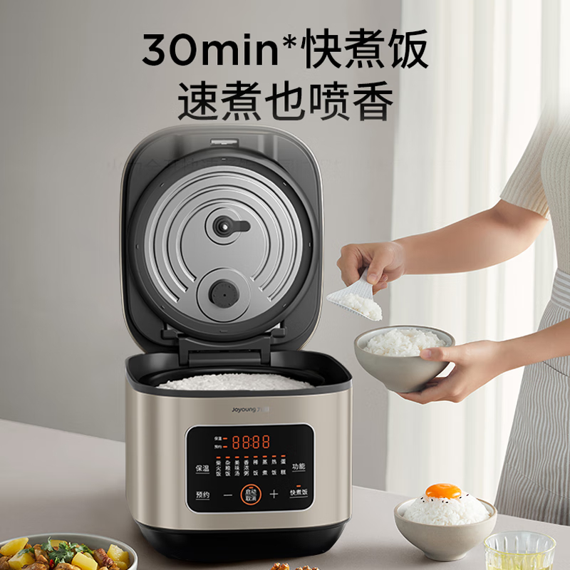 九阳（Joyoung）电饭煲电饭锅家用1-4个人3升球釜智能宿舍单人迷你电饭煲多功能 晶钻耐磨 3LF30FY-F585