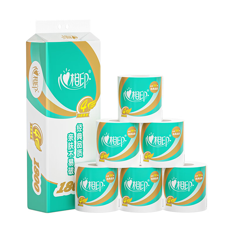心相印180克27粒装四层卷筒卫生纸