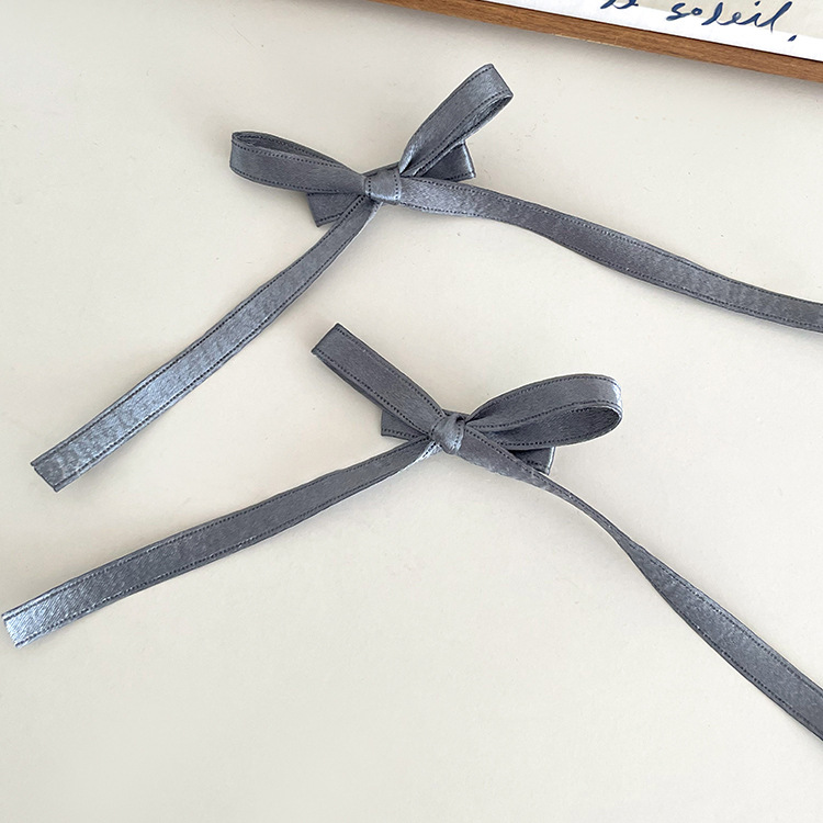 Ballet-style mini bow small hairpin Sweet Cool girl delicate personality streamer hairpin Hair accessory Side clip