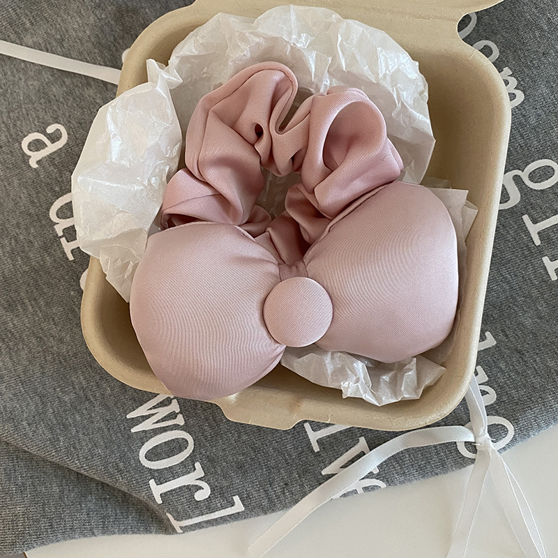Princess on the run stereoscopic bow hair circle head rope Korean bun head ponytail hair rope girl sweet hair accessories