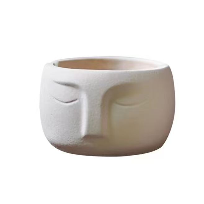 Retro ashtray creative light luxury household flight-proof grey white cement ashtray explosion