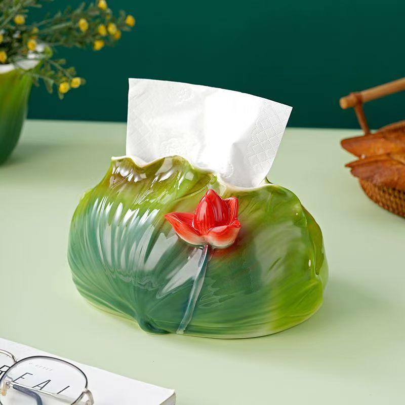 Ceramic living room decoration tea table tissue box Home modern