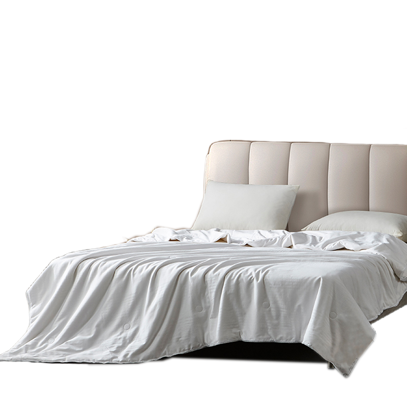 怡雅蚕丝被纯棉透气面料双人床春秋被