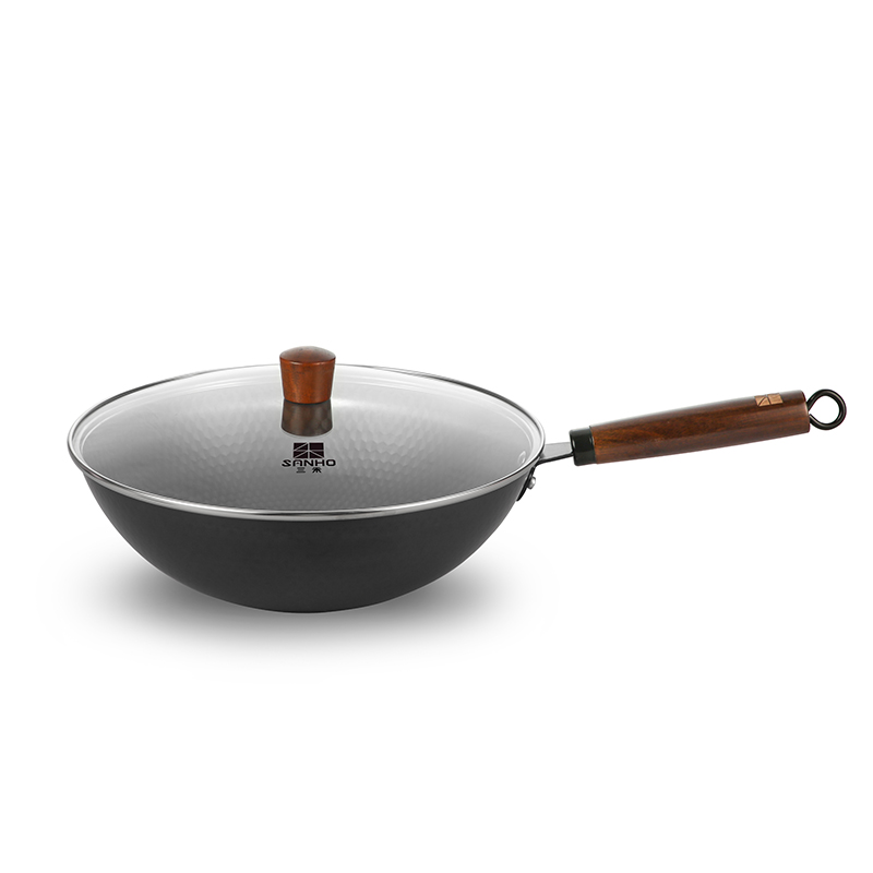 三禾窒化锤纹龙铁锅 TC32P3  32cm