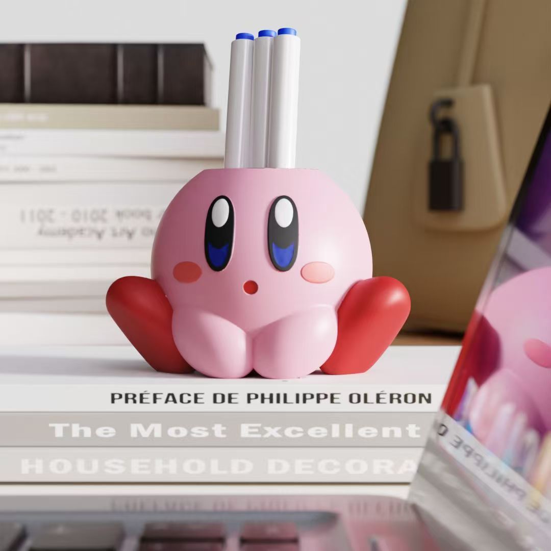 Cartoon storage can Star card by pen holder cute office desktop decoration girl table remote control storage