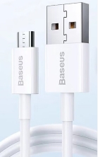 倍思 优胜系列快充数据线USB to Micro 2A规格:1m 白色