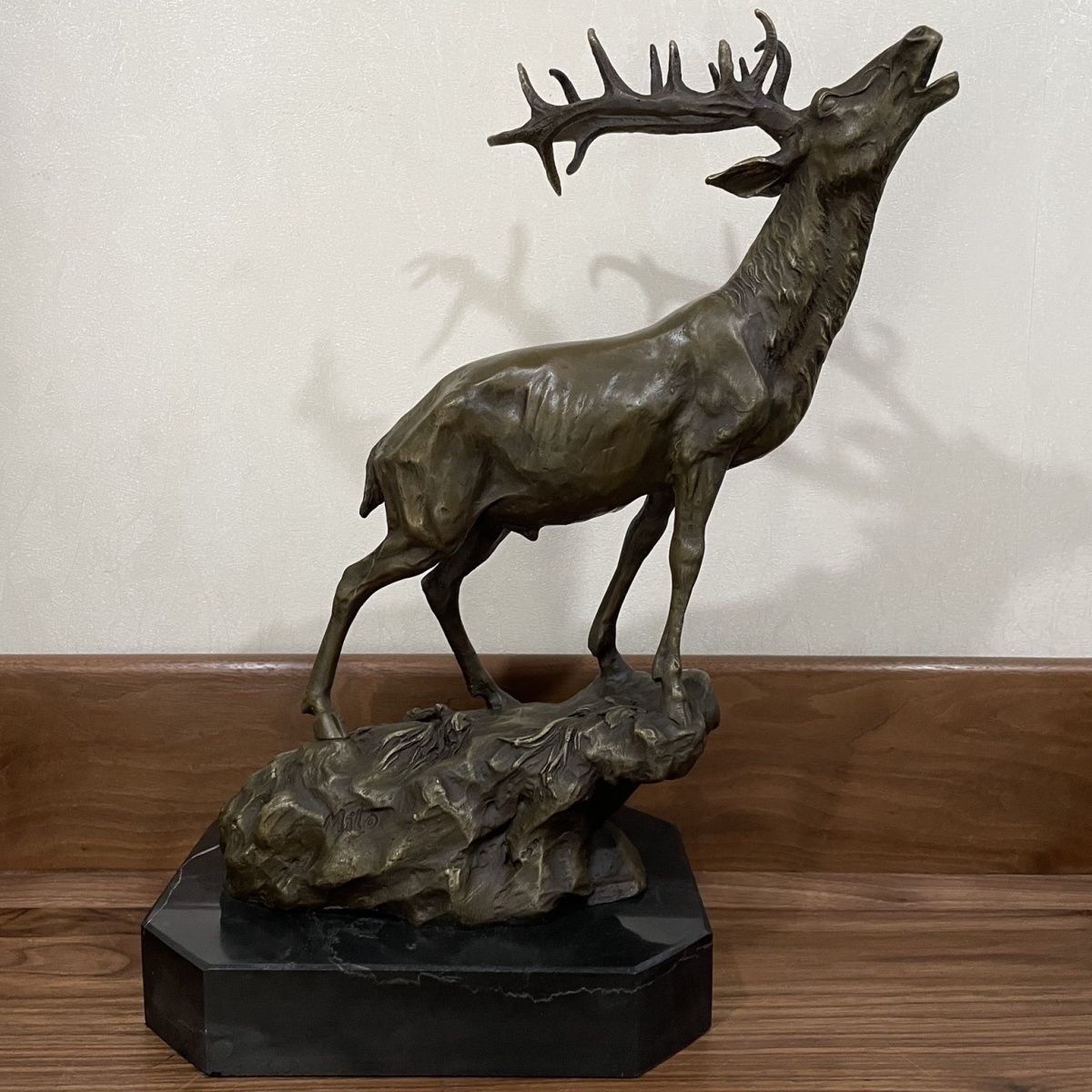 Bronze sculpture crafts elk bronze sculpture decoration Home accessories High-grade gifts living room porch study office
