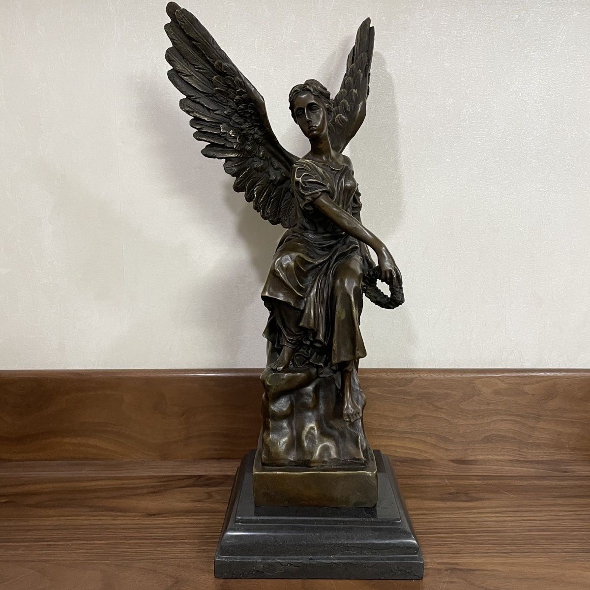 Bronze sculpture angel bronze home decoration Creative gifts living room porch study decoration