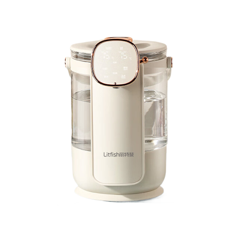 丽特斐升级白屏恒温可视电热水瓶 SP-1350A  3L  米白