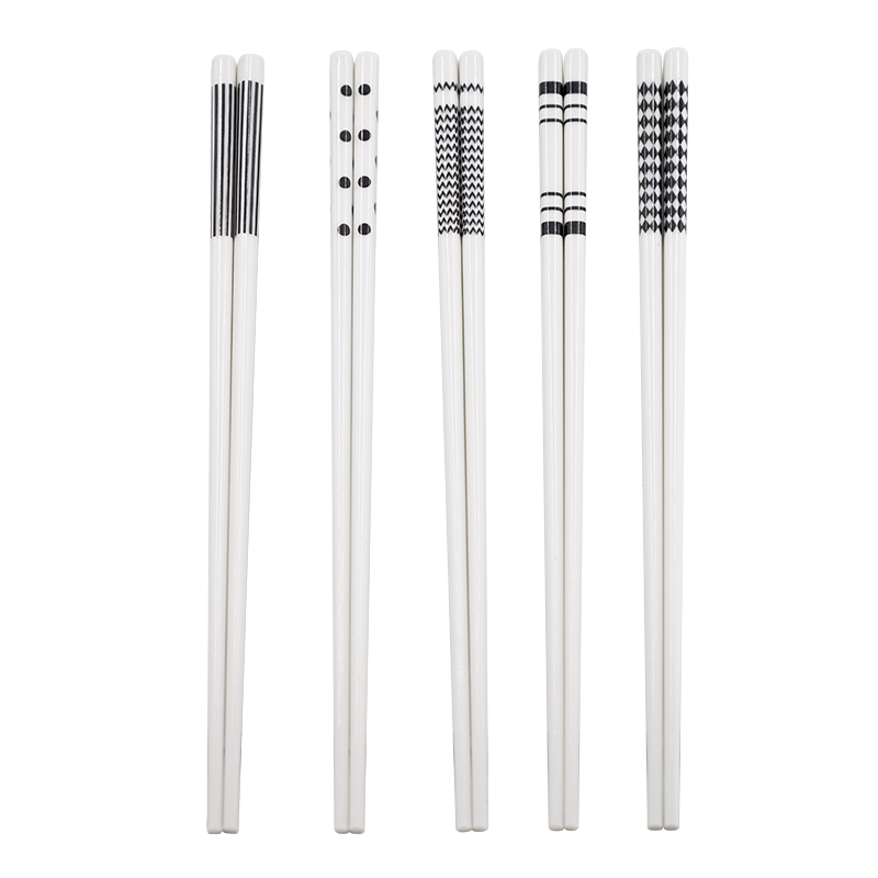 芈瓷北欧简约轻奢陶瓷筷5件套MC-K0501
