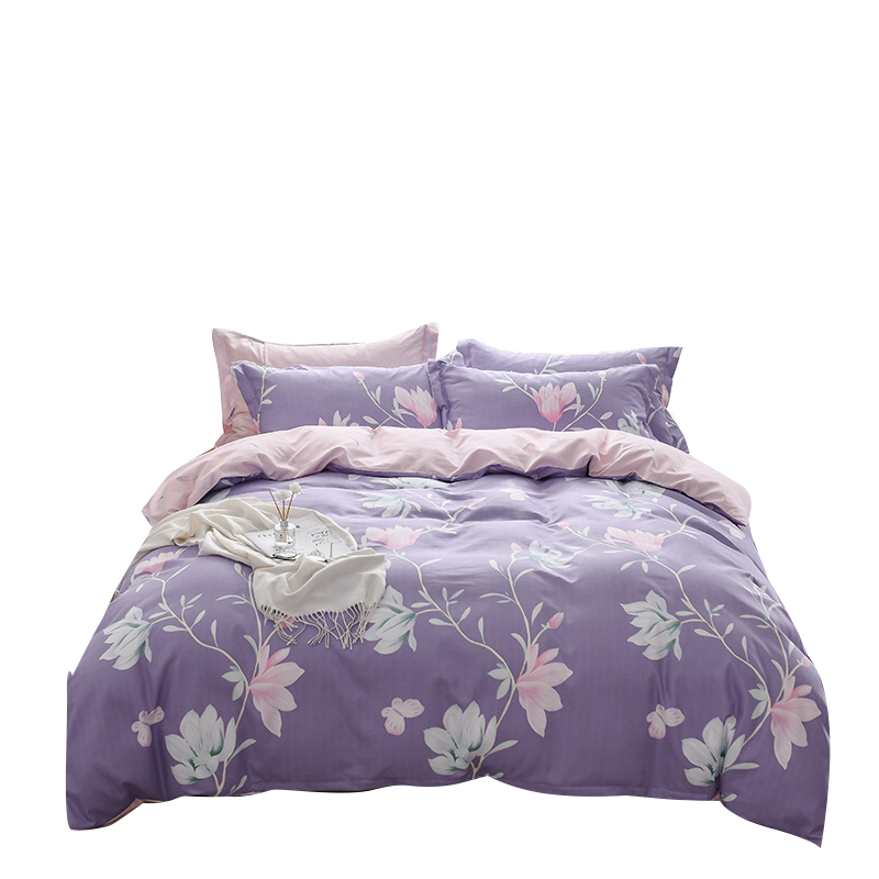 悠梦嘉居 印象江南四件套 舒适柔软印花套件 精纺棉四件套 悠悠物语